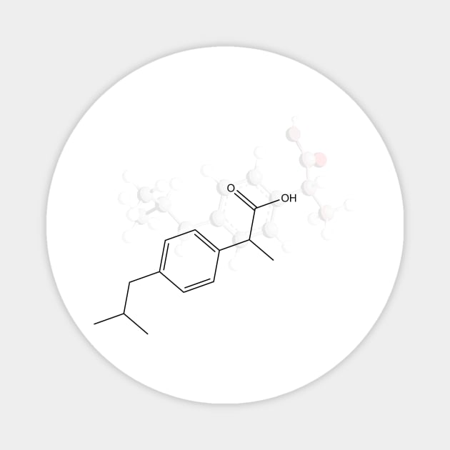 Ibuprofen Molecule Magnet by ChemECool